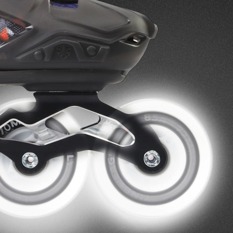 EU 27-36 black kid inline skates FlyingEagle LUMAFLY stylish LED wheel design