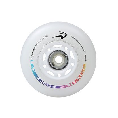 FlyingEagle LAZERWHEELZ ULTRA 80mm color-shifting wheel, 88A PU with LED lights, durable for freeskate