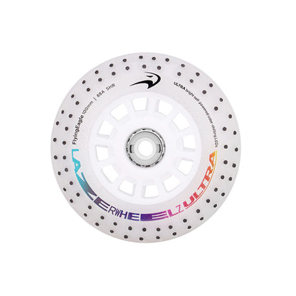 FlyingEagle LAZERWHEELZ ULTRA with SPARK 100mm color-shifting LED wheel, 88A hardness for daily fitness skating