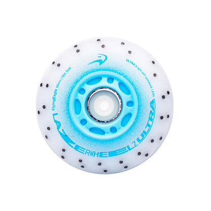 FlyingEagle LAZERWHEELZ ULTRA with SPARK blue wheel, 88A, LED glow and spark design for freeskate and urban skating