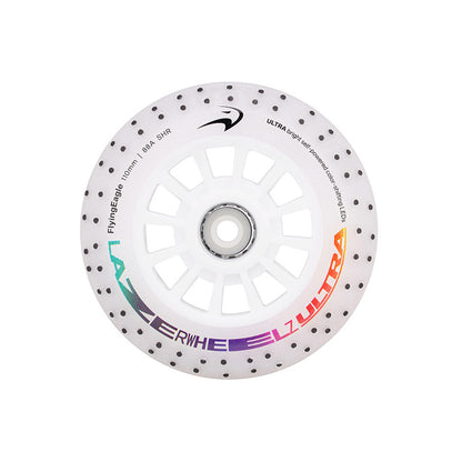FlyingEagle LAZERWHEELZ ULTRA with SPARK color-shifting 110mm wheel, 88A LED spark wheel for urban inline skating