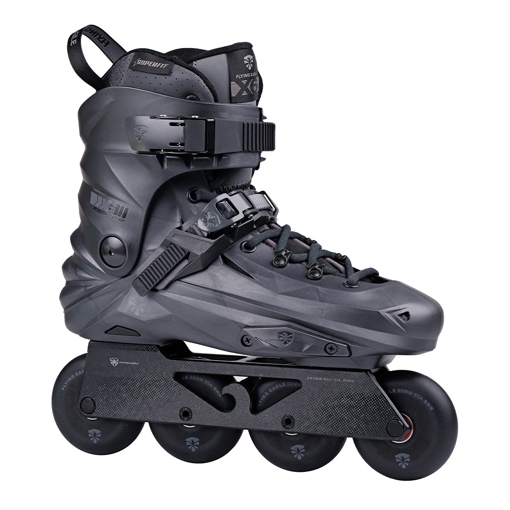 FlyingEagle REAVER graphite adults' inline skate, comfortable 4‑wheel urban skate for fitness