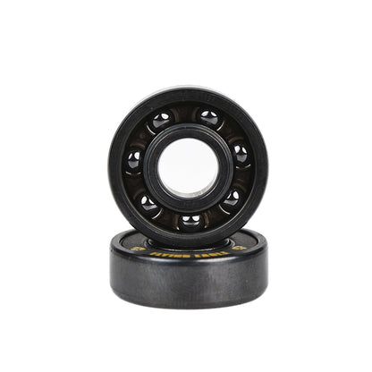 FlyingEagle SCRAMJET black bearings with Si3N4 ceramic balls, low rolling resistance for sustained speed