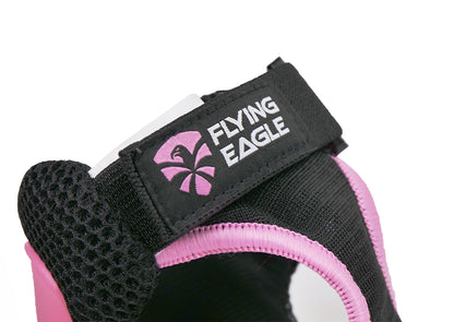 Close-up detail of breathable mesh and A-grade cotton on FlyingEagle CELLER protective pads