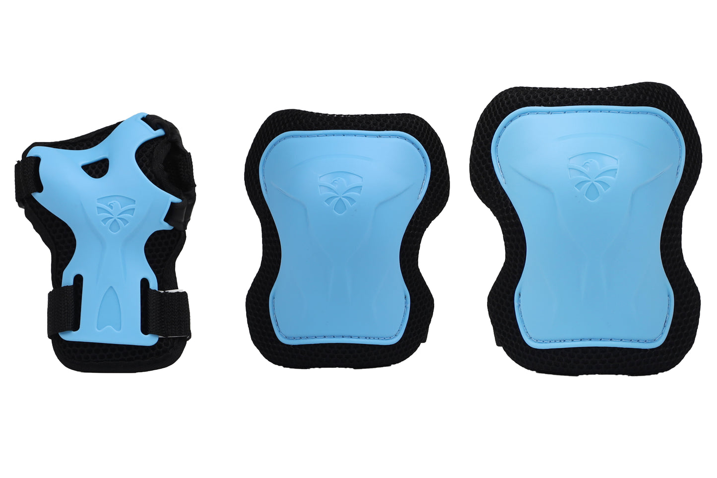 Complete FlyingEagle CELLER blue skate guard kit fit for skateboarding and biking sports