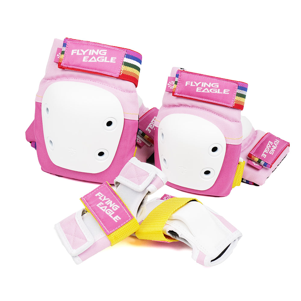FlyingEagle VALIANT PRO JR pink kids joint protective pads for inline skating