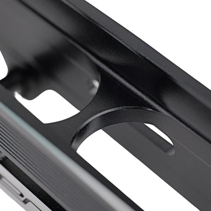 One-piece HORIZON L80 black skate frame, revolutionary design suited for urban street skating