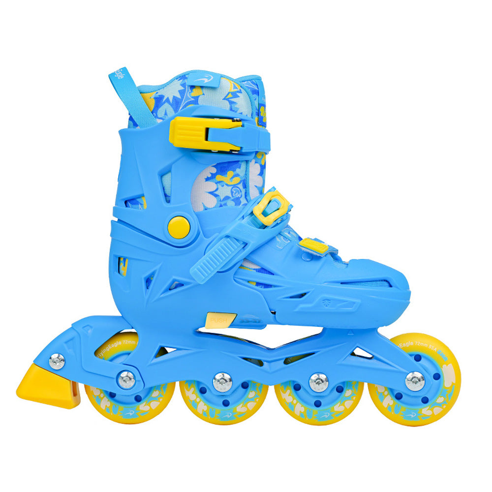 Size-adjustable kid inline skates FlyingEagle NACHT for beginner skating