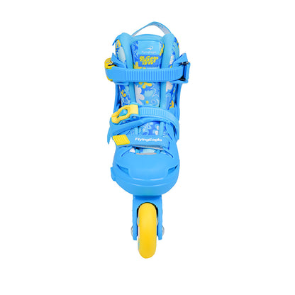 Size-adjustable blue inline skates FlyingEagle NACHT for young kids