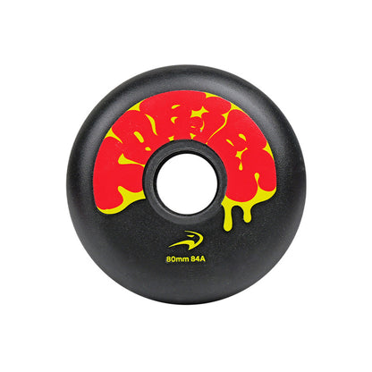 FlyingEagle TAFFIES 84A black inline wheel, soft durable material for smooth and comfortable rides