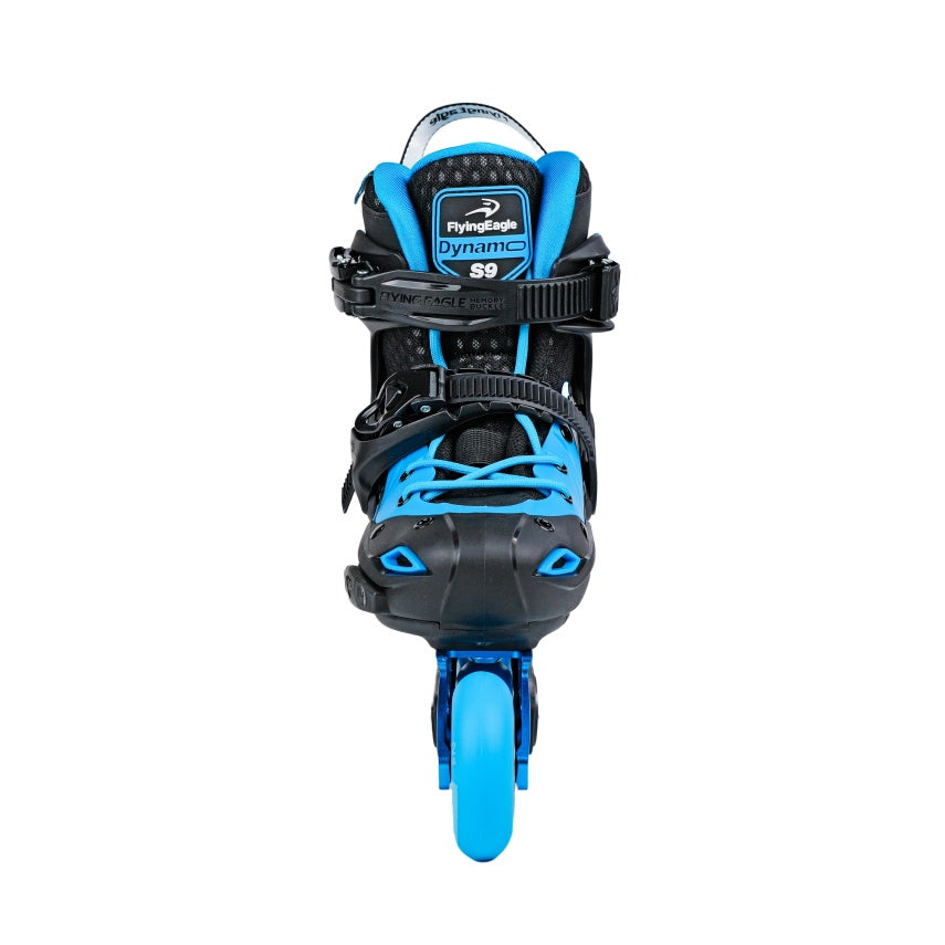 FlyingEagle S9S Dynamo kids inline skates, dual durometer hard shell boot 