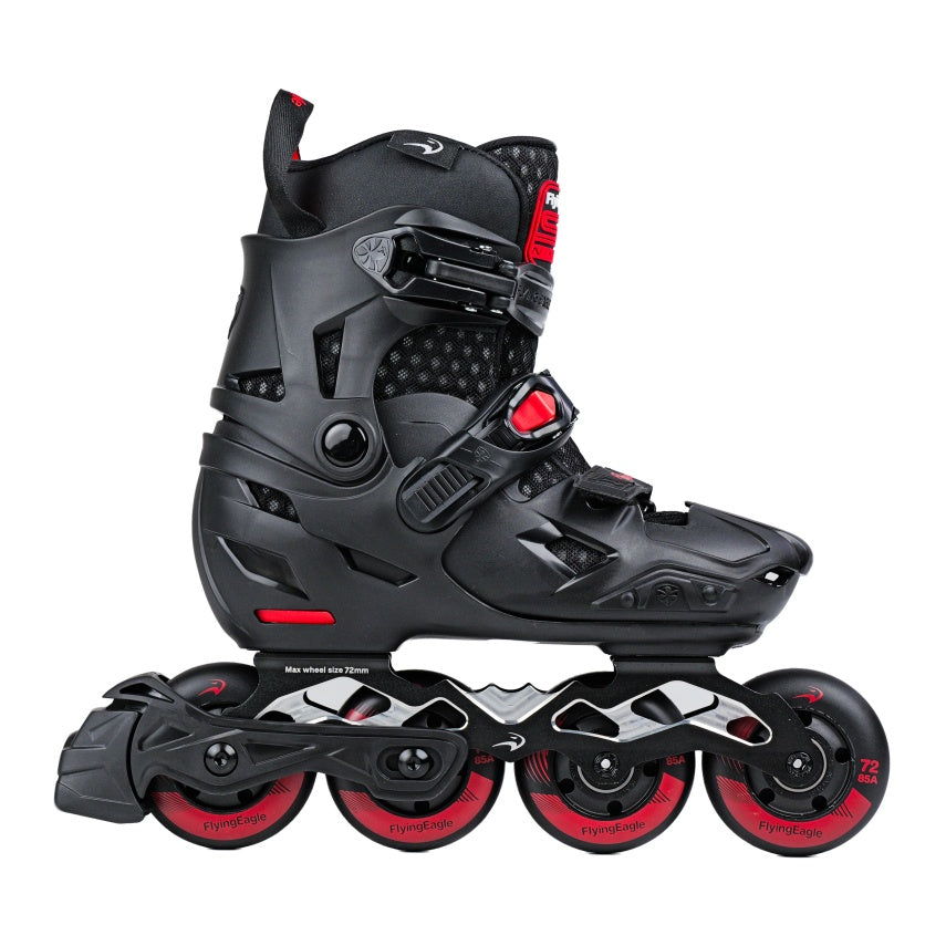 FlyingEagle S7 PRO NIMBUS black kids inline skates, adjustable sizes EU 27 to 41