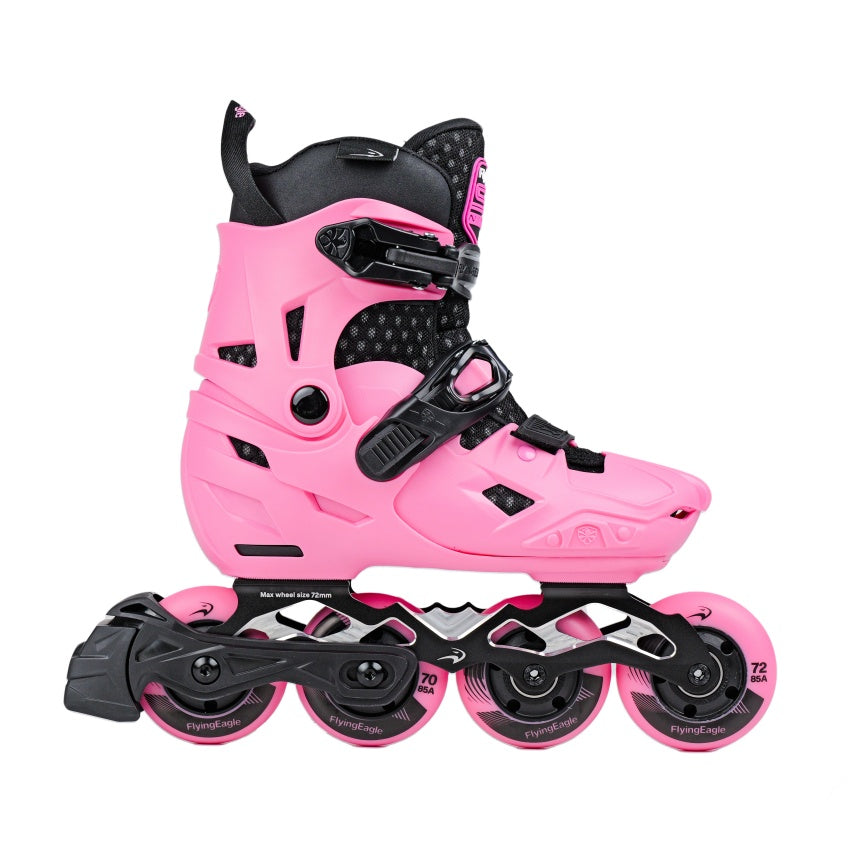 FlyingEagle S7 PRO NIMBUS pink kids inline skates, adjustable EU 27–41 sizes