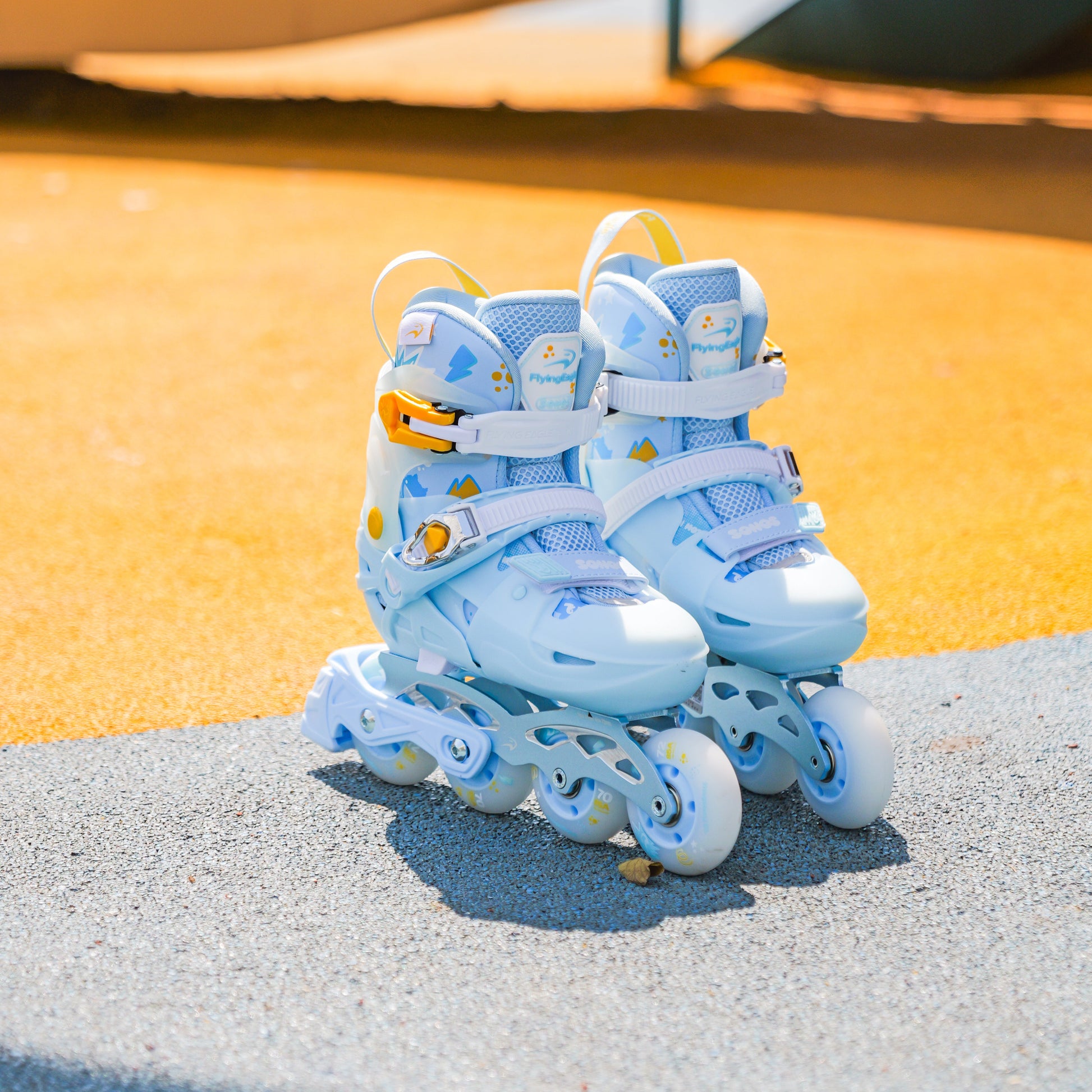 FlyingEagle S7 PRO NIMBUS skates in kids playground