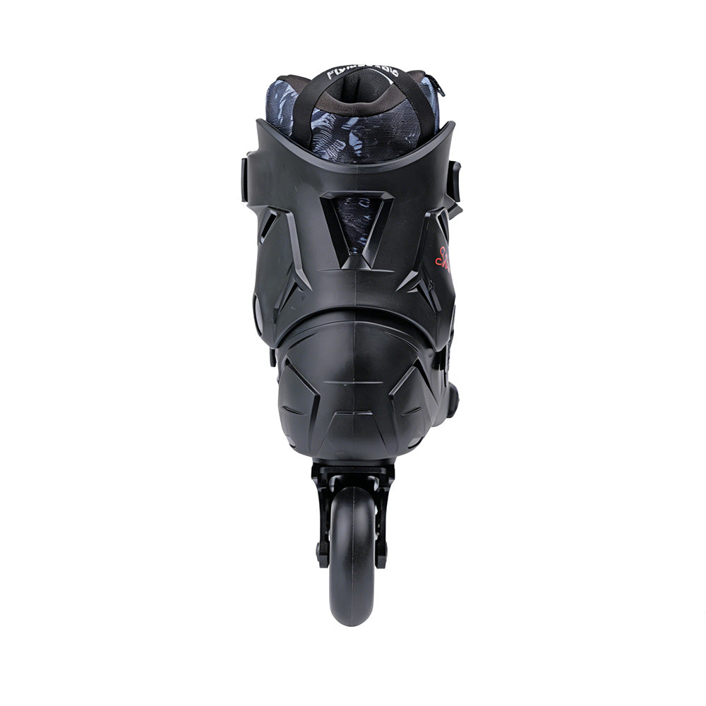 Stylish black SHRIKE urban inline skate, reliable structure, ideal for skaters pursuing comfort and performance