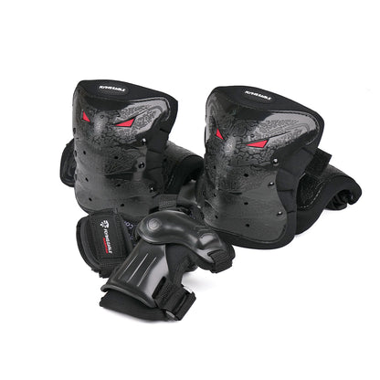 FlyingEagle LOBSTER protective pad set for inline skating, flexible joint shell for knee elbow wrist safety protection