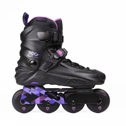 FlyingEagle REAVER Black‑violet inline skate, adults' urban skate with 4 wheels, EU 36‑46