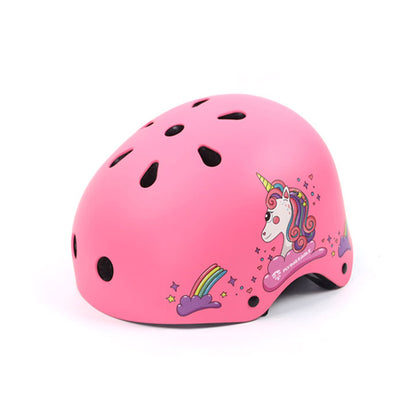 FlyingEagle RIDER JR pink kids helmet with ABS shell and removable EPS lining