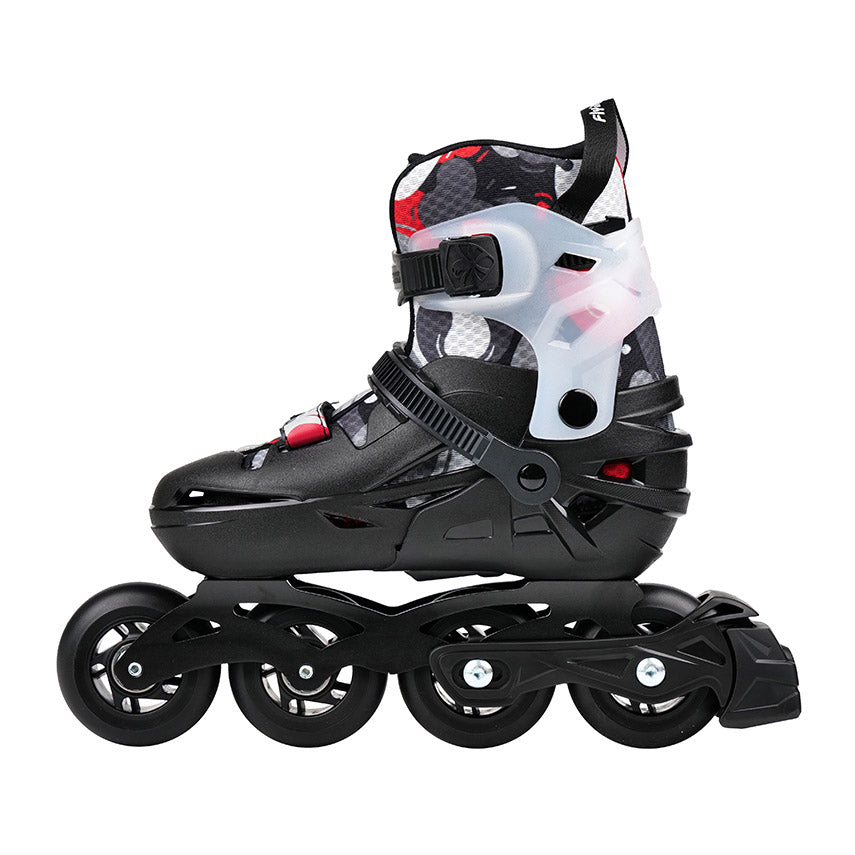 black FlyingEagle S5 BUZZ inline skates with universal brake included for beginners