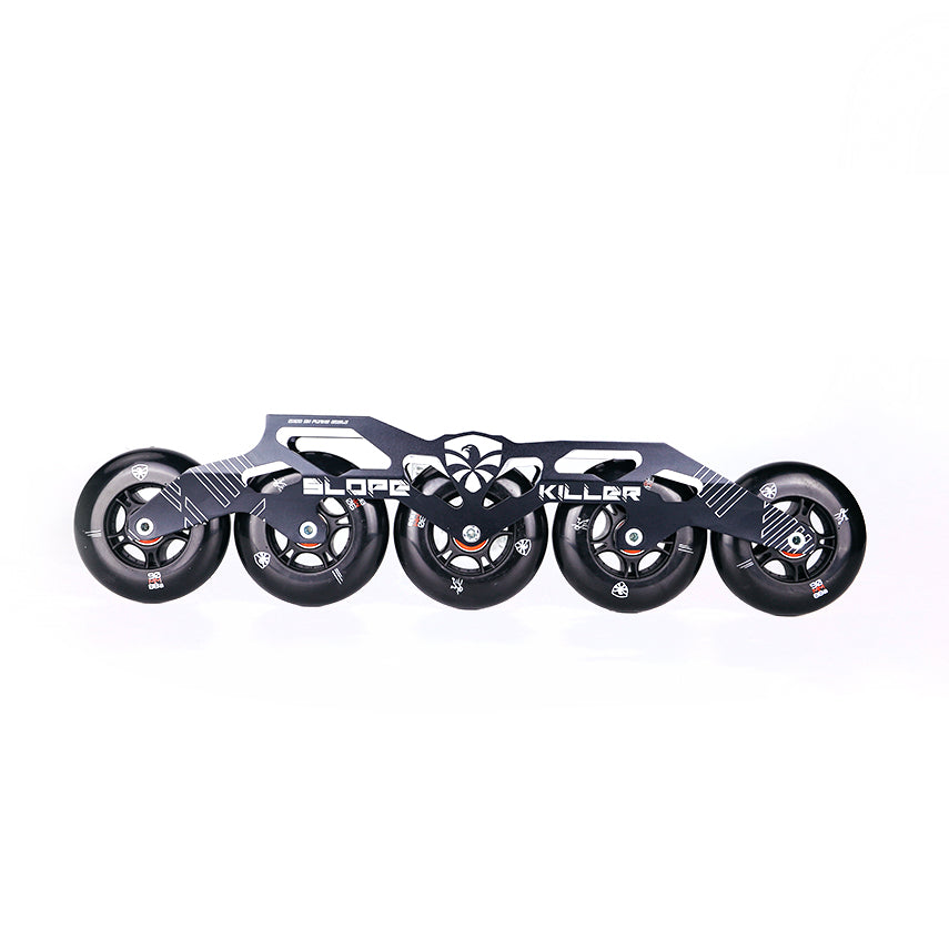 FlyingEagle SLOPE KILLER black 6000 aluminium skate frame with 5 wheel