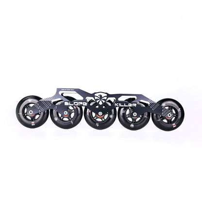FlyingEagle SLOPE KILLER black 6000 aluminium skate frame with 5 wheel
