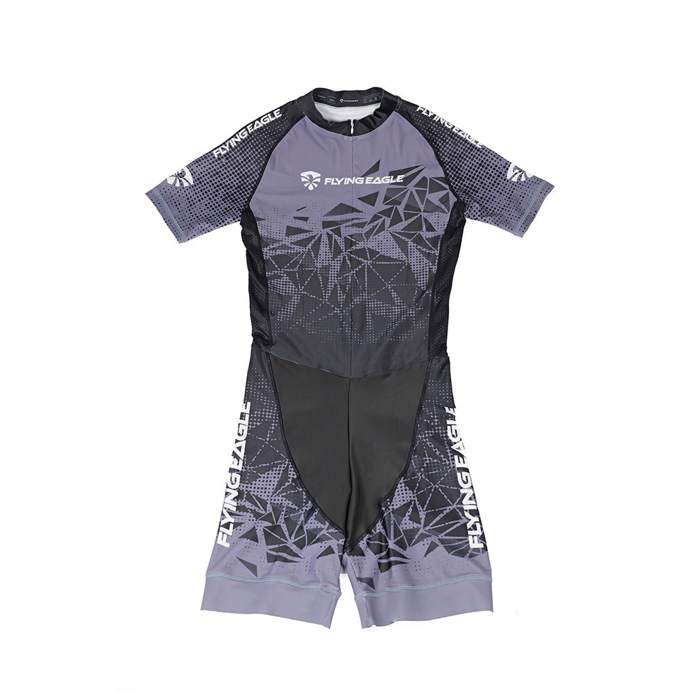 FlyingEagle SPEED SKIN SUIT black high elastic quick dry breathable speed skating suit for race training