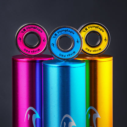 FlyingEagle WINGS PRO ABEC 9 bearings, minimal friction design for smooth and fast skating performance