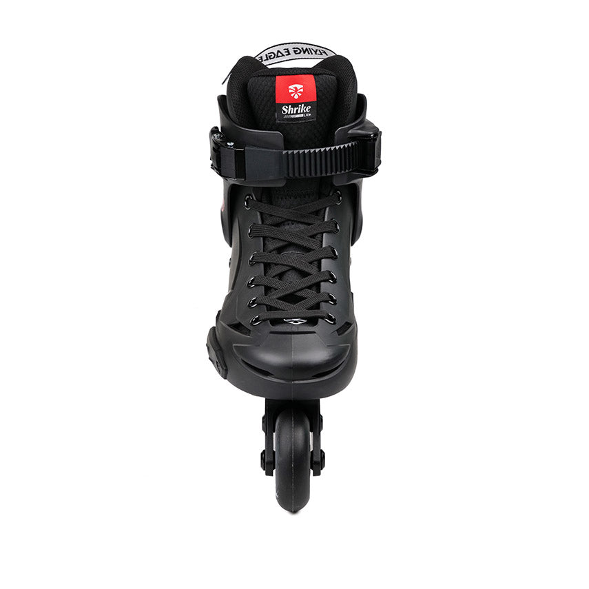 Beginner friendly black Flying Eagle SHRIKE Lite fitness inline skate