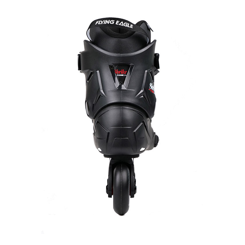 Durable composite shell black SHRIKE Lite inline skate for street exercise