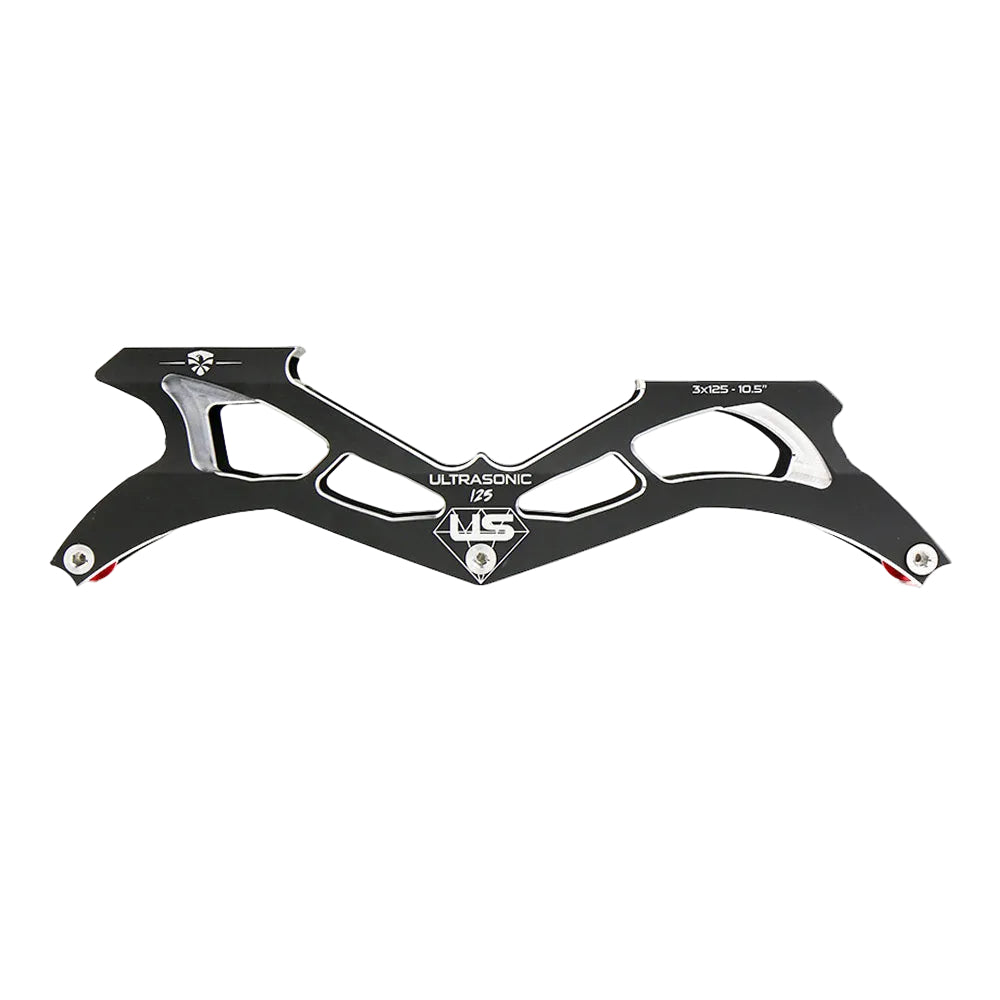 FlyingEagle ULTRASONIC black low gravity skate frame for 3×125mm large inline wheels