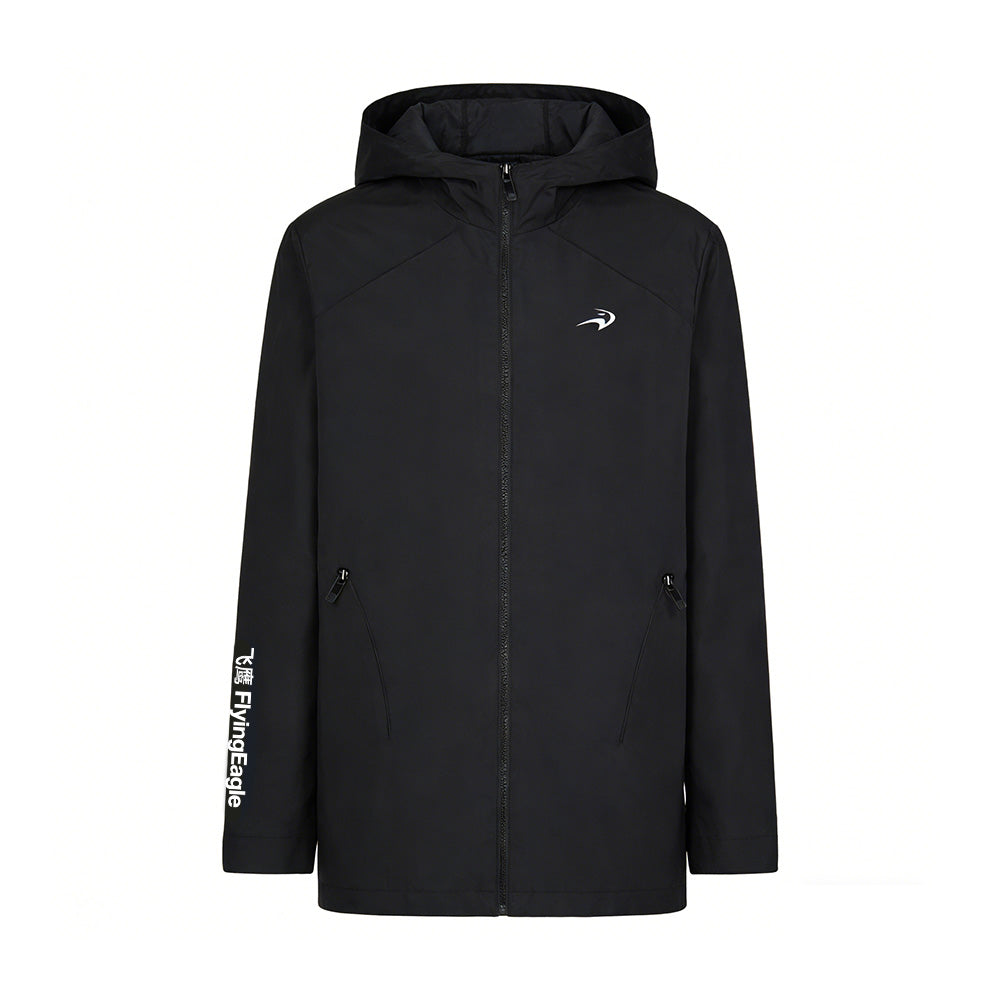 FlyingEagle ICON WINDBREAKER black windproof water-resistant lightweight jacket for outdoor skating training