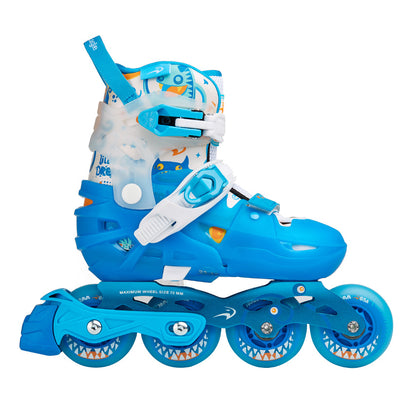 FlyingEagle L6 Lumos blue kid inline skates EU 27-42 safe for beginner skating