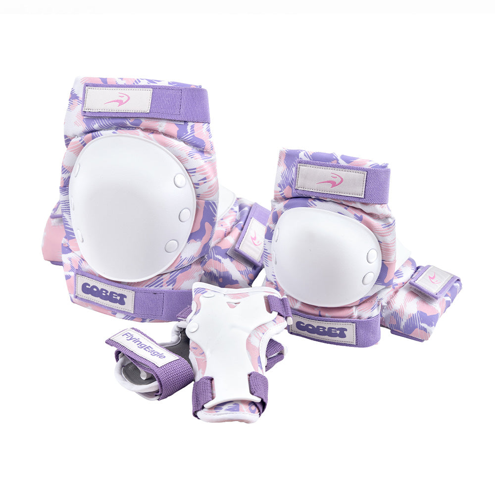 Flying Eagle COBET purple protective pads hard ABS shell rivet fixed wear-resistant nylon lycra cotton sport gear