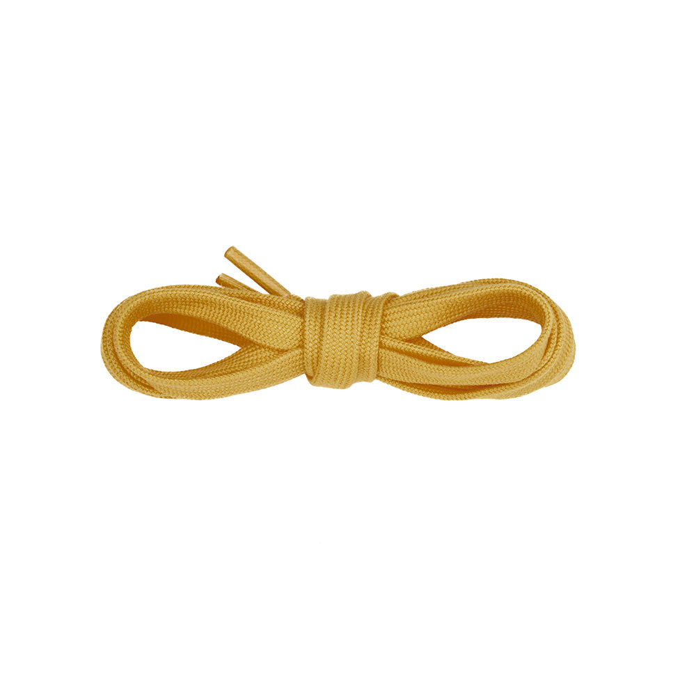 Gold flat waxed skate laces for Flying Eagle HERON SF60 PRO aggressive inline skates accessories